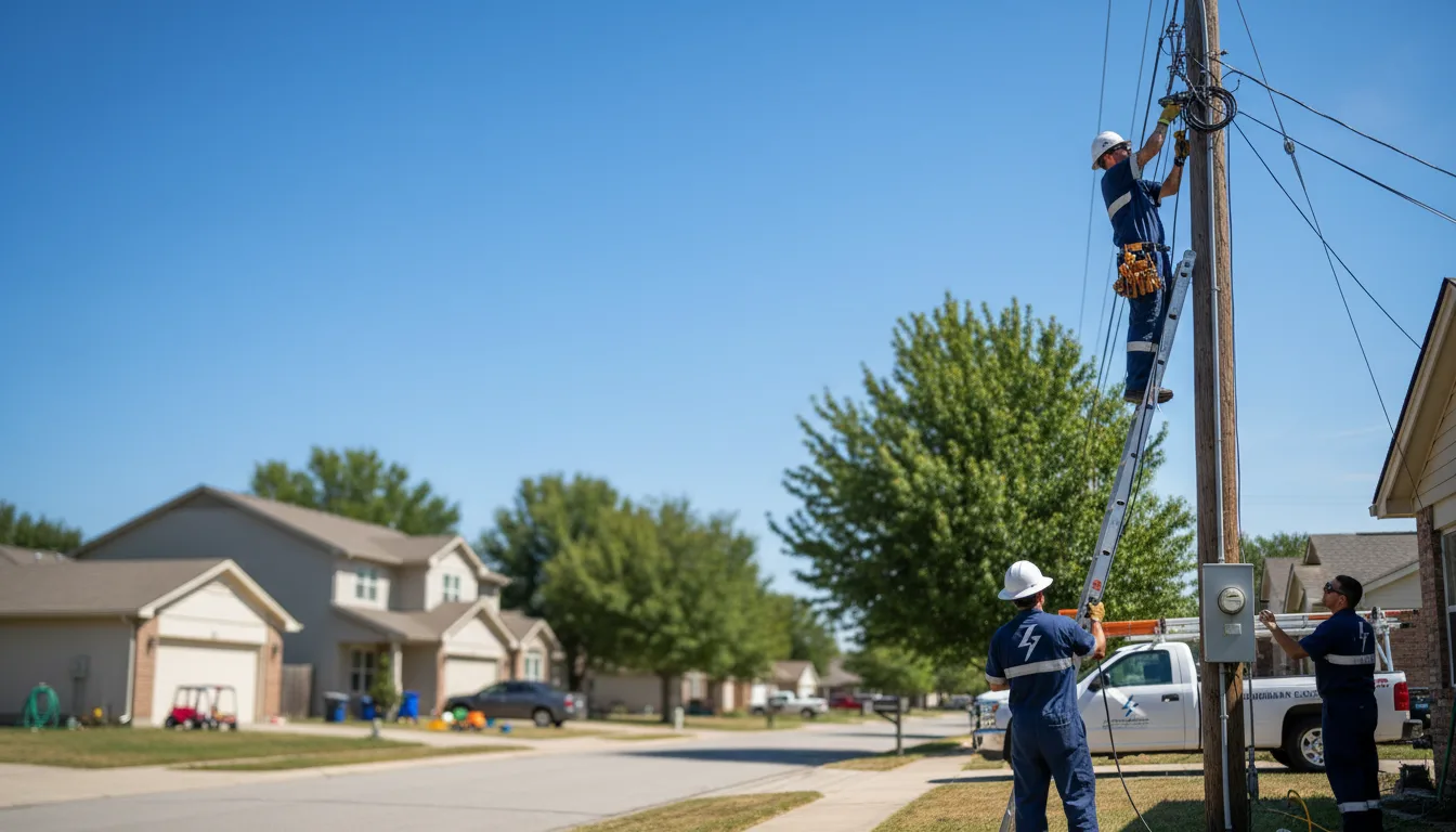 Residential electrician providing installation services in Fall Creek, OR